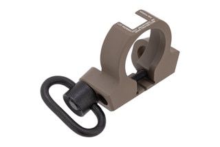 Troy Industries Professional Grade Rear Sling Mount Adapter in FDE has two QD attachment points